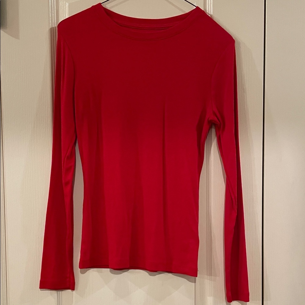 a new day Bold Red Long Sleeve Tee
